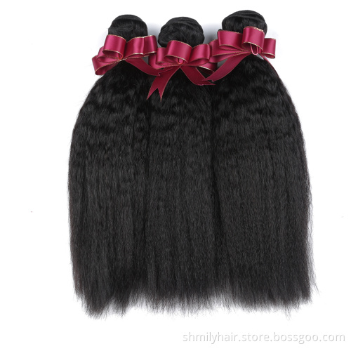 Unprocessed Virgin Raw Natural 100% Human Hair Bundle,Virgin Kinky Straight Hair,Wholesale Raw Virgin Remy Hair Malaysian Hair